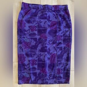 Torrid Purple Graphic Pencil Skirt